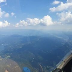 Flugwegposition um 13:54:19: Aufgenommen in der Nähe von Gemeinde Lavamünd, Österreich in 2454 Meter
